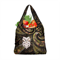 New Zealand Aotearoa Grocery Bag Maori Wheku Paua Shell Glitter Gold