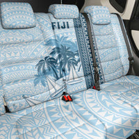 Fiji Regatta Back Car Seat Cover Palm Tree Tapa Pattern - Polynesian Pride