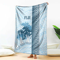 Fiji Regatta Blanket Palm Tree Tapa Pattern - Polynesian Pride