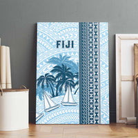 Fiji Regatta Canvas Wall Art Palm Tree Tapa Pattern - Polynesian Pride