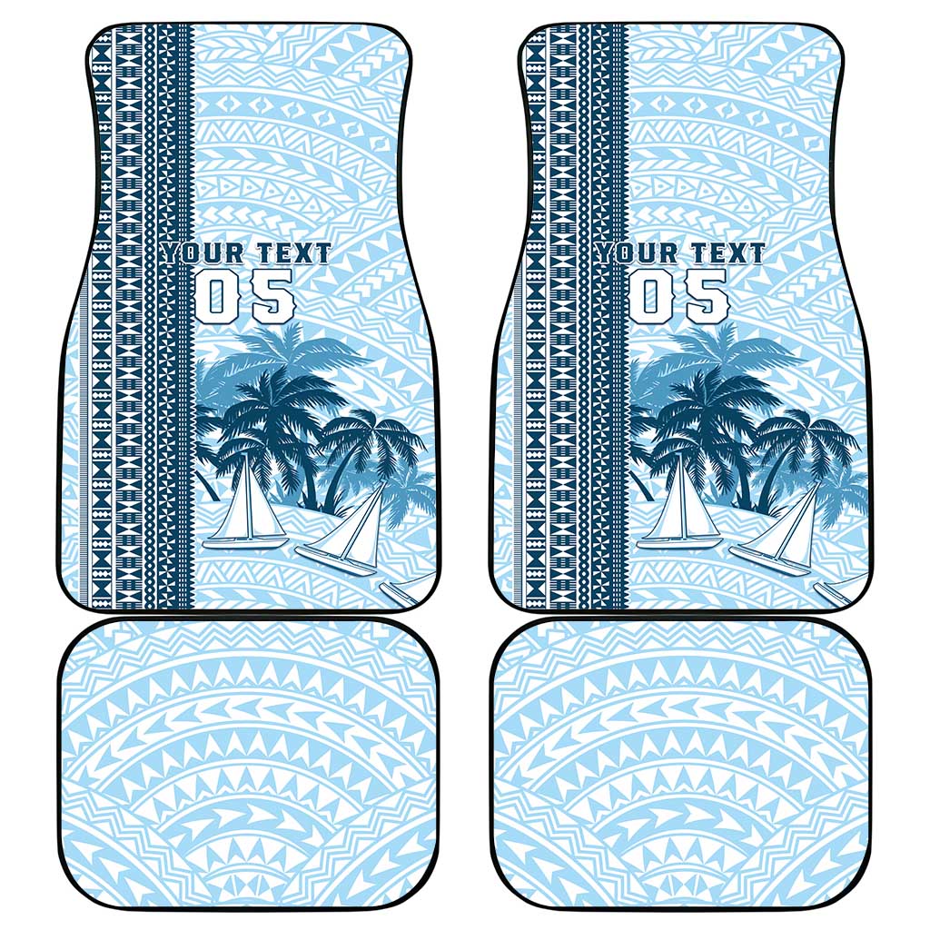 Fiji Regatta Car Mats Palm Tree Tapa Pattern - Polynesian Pride