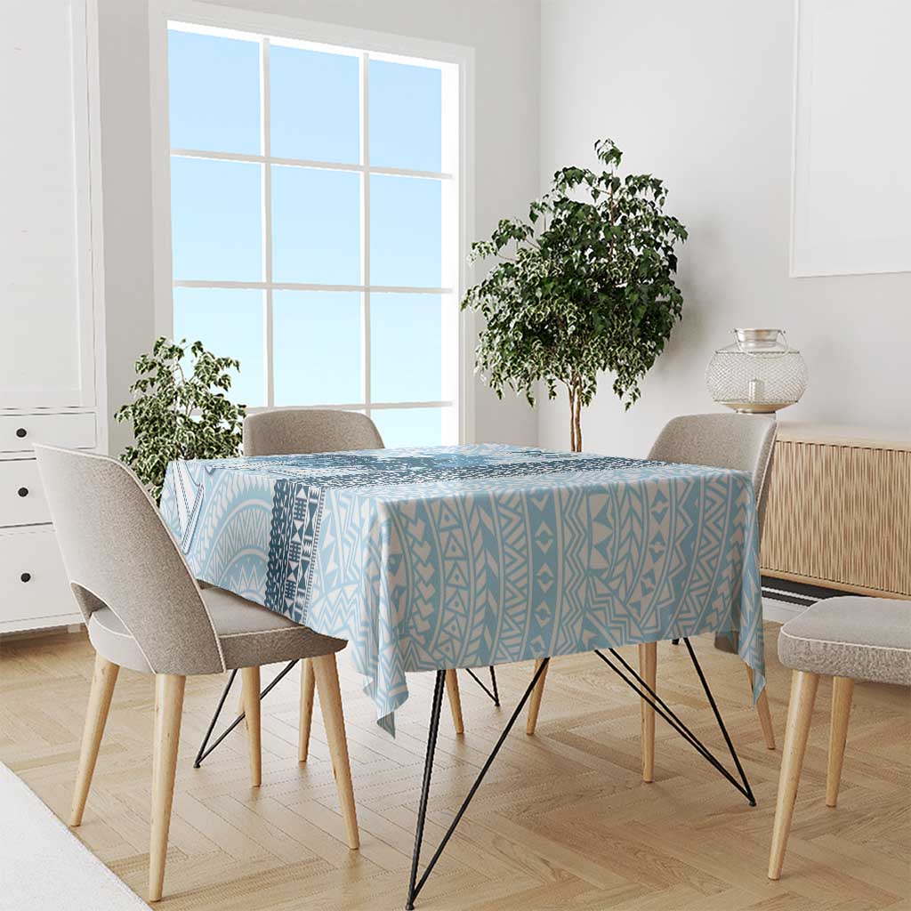 Fiji Regatta Tablecloth Palm Tree Tapa Pattern - Polynesian Pride