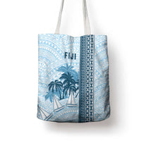 Fiji Regatta Tote Bag Palm Tree Tapa Pattern - Polynesian Pride