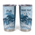 Custom Fiji Regatta Tumbler Cup Palm Tree Tapa Pattern - Polynesian Pride