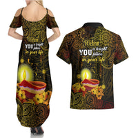 happy-diwali-festival-couples-matching-summer-maxi-dress-and-hawaiian-shirt-diya-lamp-hibiscus-polynesian-pattern