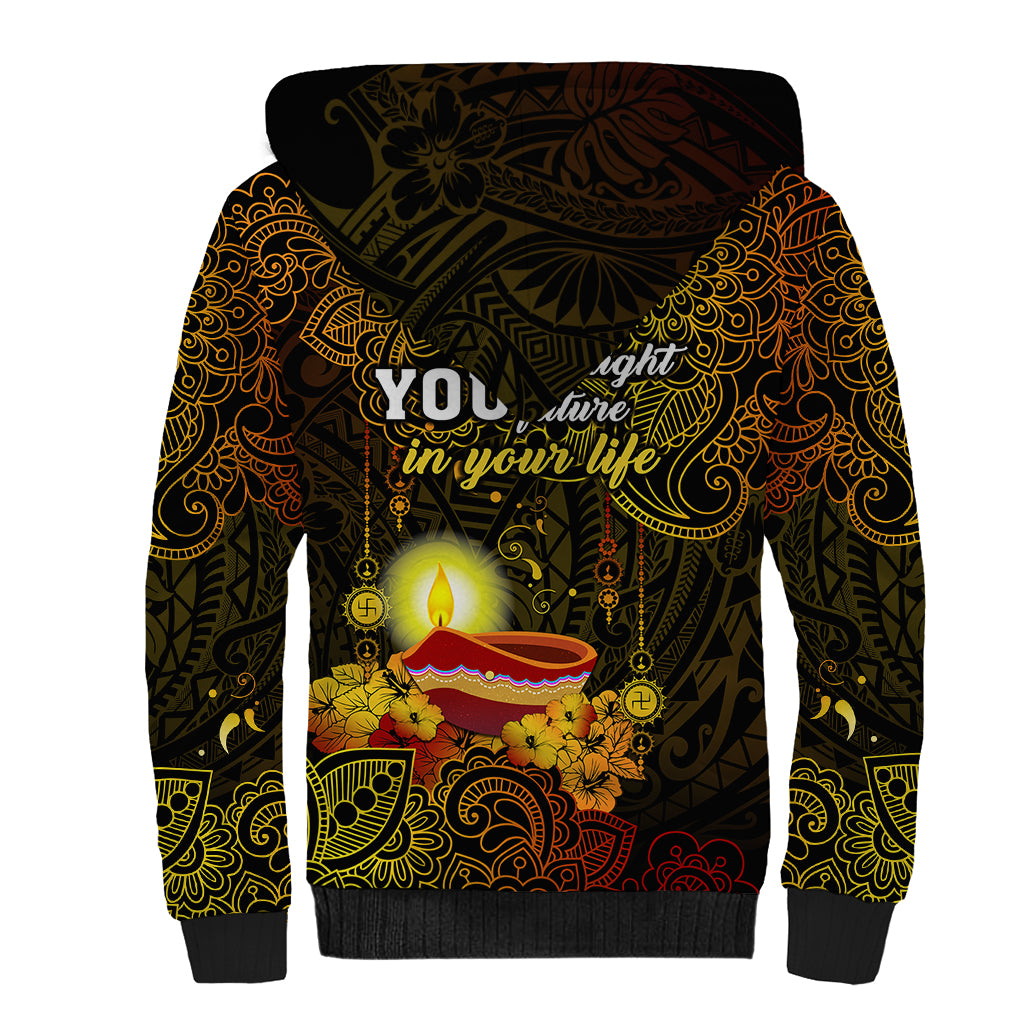 happy-diwali-festival-sherpa-hoodie-diya-lamp-hibiscus-polynesian-pattern