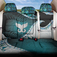 Aotearoa New Zealand Back Car Seat Cover Maori Wera Paua Shell Teal Glitter LT05 One Size Teal - Polynesian Pride
