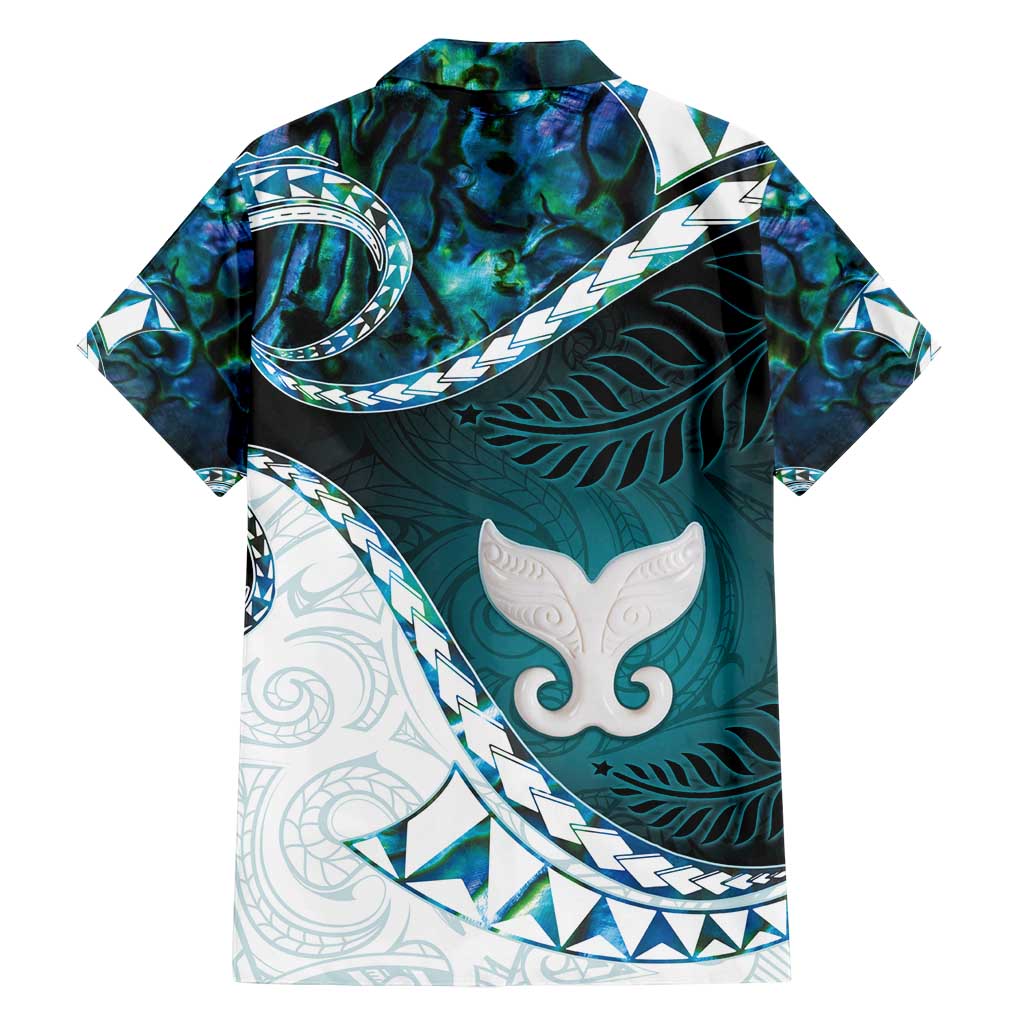 Aotearoa New Zealand Family Matching Long Sleeve Bodycon Dress and Hawaiian Shirt Maori Wera Paua Shell Teal Glitter