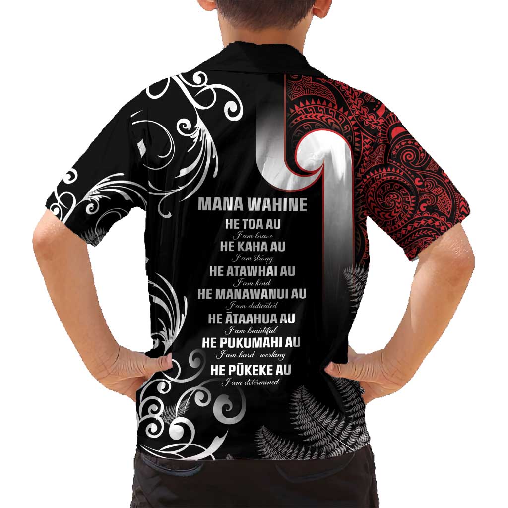 New Zealand Aotearoa Mana Wahine Family Matching Puletasi and Hawaiian Shirt