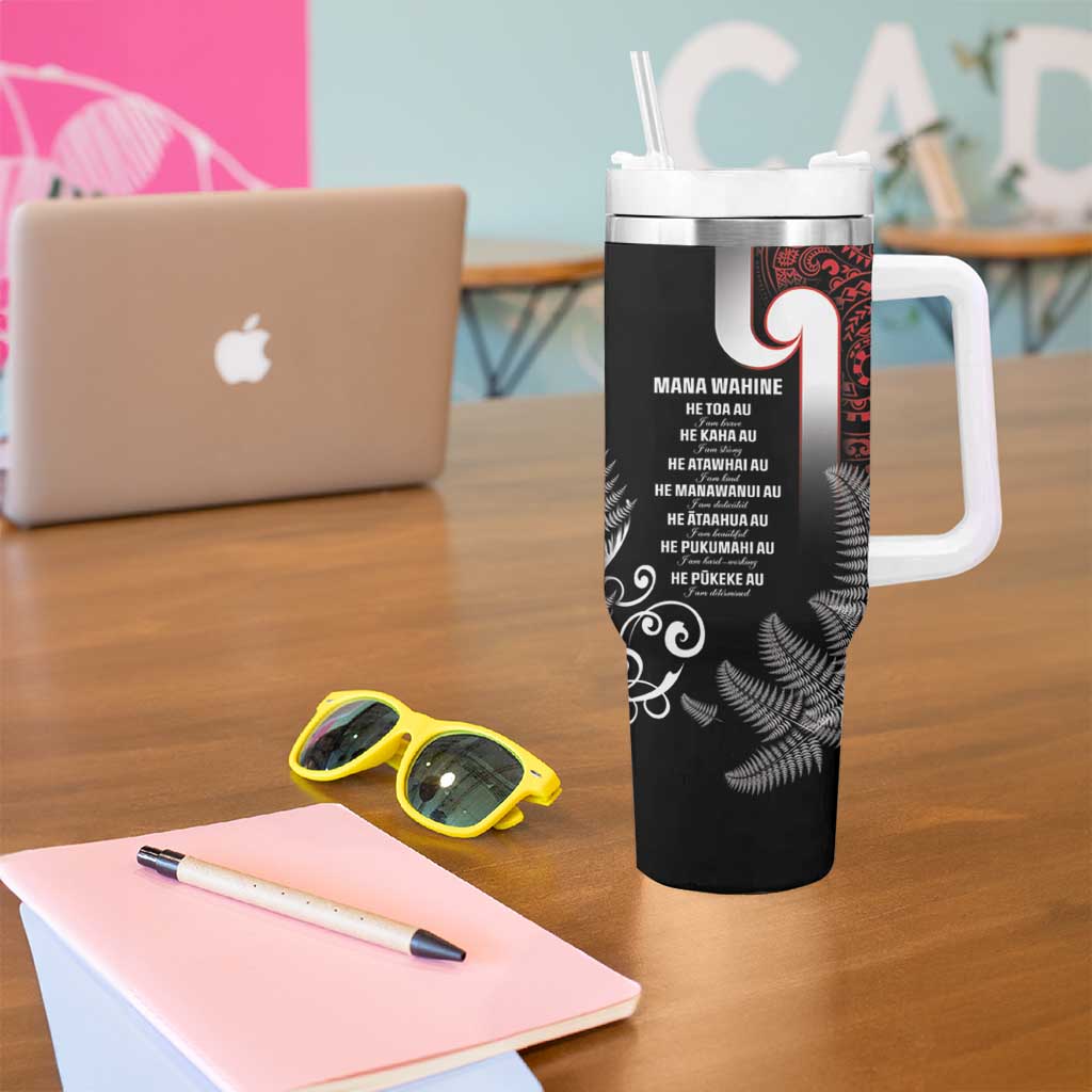 New Zealand Aotearoa Mana Wahine Tumbler With Handle