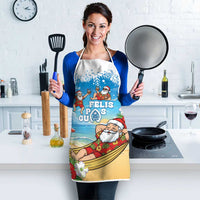 Guam Christmas Apron Felis Pasgua Chilling Santa - Polynesian Pride