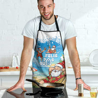 Guam Christmas Apron Felis Pasgua Chilling Santa - Polynesian Pride
