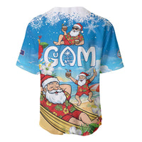 Guam Christmas Baseball Jersey Felis Pasgua Chilling Santa - Polynesian Pride