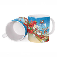 Guam Christmas Ceramic Mug Felis Pasgua Chilling Santa - Polynesian Pride