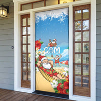 Guam Christmas Door Cover Felis Pasgua Chilling Santa - Polynesian Pride