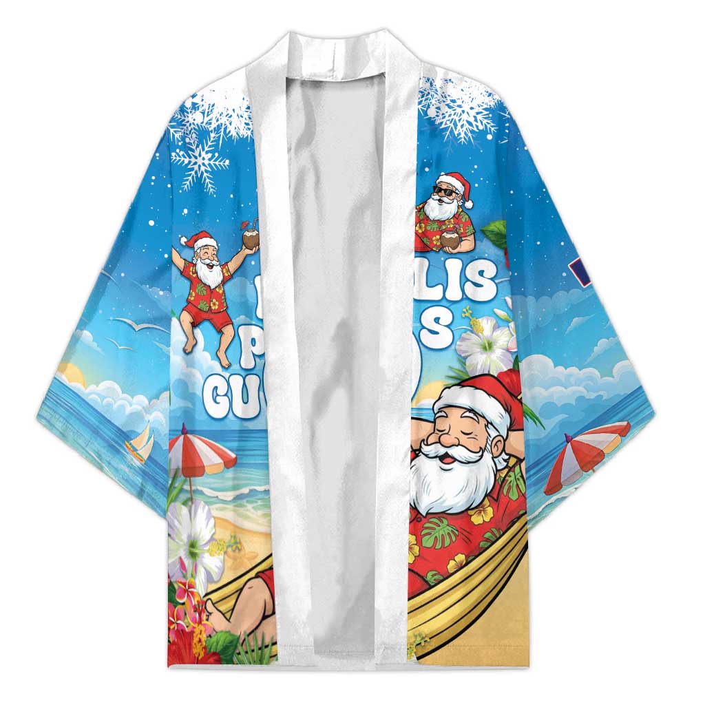 Guam Christmas Kimono Felis Pasgua Chilling Santa - Polynesian Pride