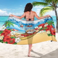Guam Christmas Sarong Felis Pasgua Chilling Santa - Polynesian Pride