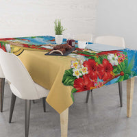 Guam Christmas Tablecloth Felis Pasgua Chilling Santa - Polynesian Pride