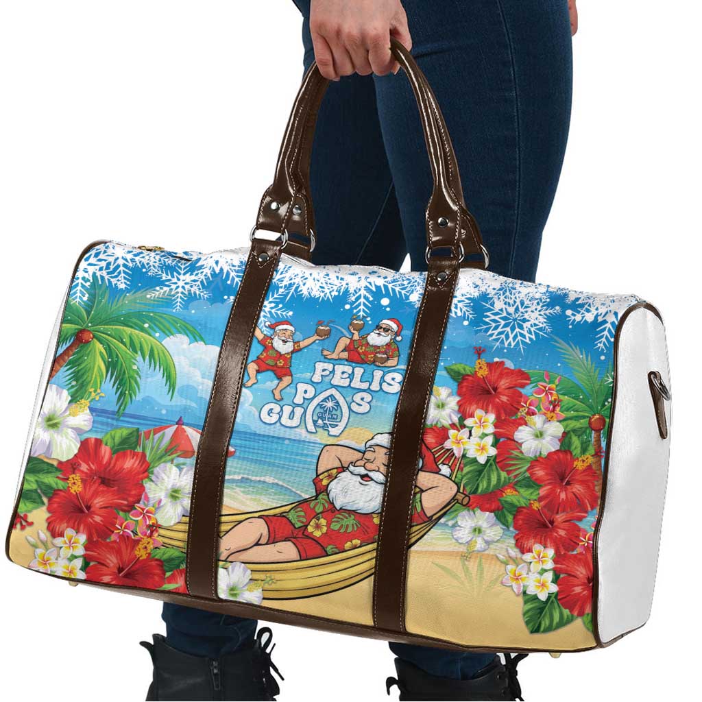 Guam Christmas Travel Bag Felis Pasgua Chilling Santa LT05 - Polynesian Pride