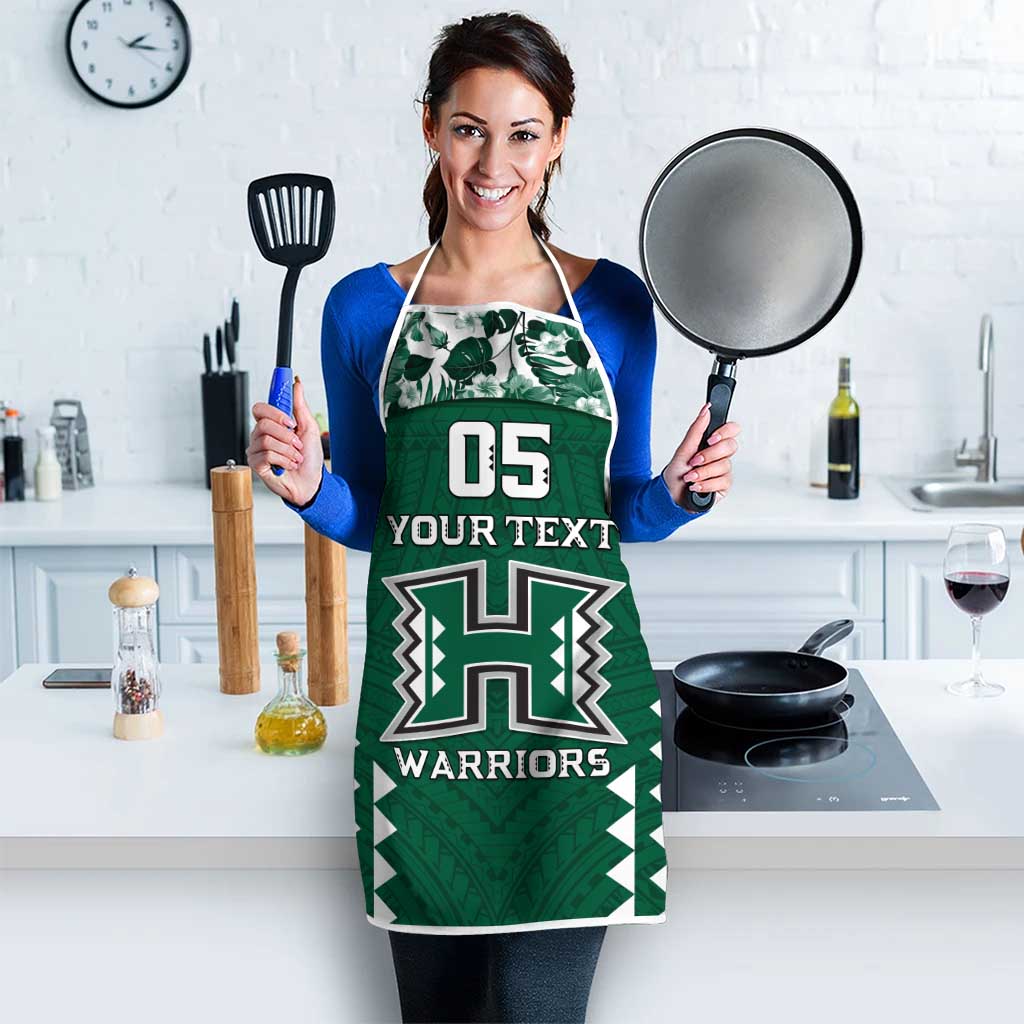 Custom Hawaii Football Apron Rainbow Warriors Tropical Vibes LT05 - Polynesian Pride