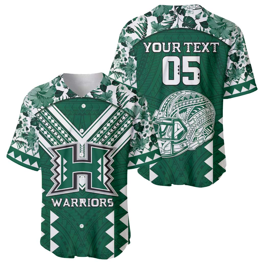 Custom Hawaii Football Baseball Jersey Rainbow Warriors Tropical Vibes - Polynesian Pride