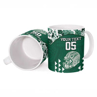 Custom Hawaii Football Ceramic Mug Rainbow Warriors Tropical Vibes LT05 - Polynesian Pride