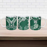 Custom Hawaii Football Ceramic Mug Rainbow Warriors Tropical Vibes LT05 - Polynesian Pride