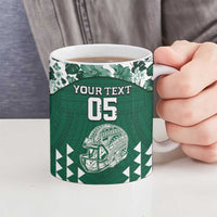 Custom Hawaii Football Ceramic Mug Rainbow Warriors Tropical Vibes LT05 - Polynesian Pride