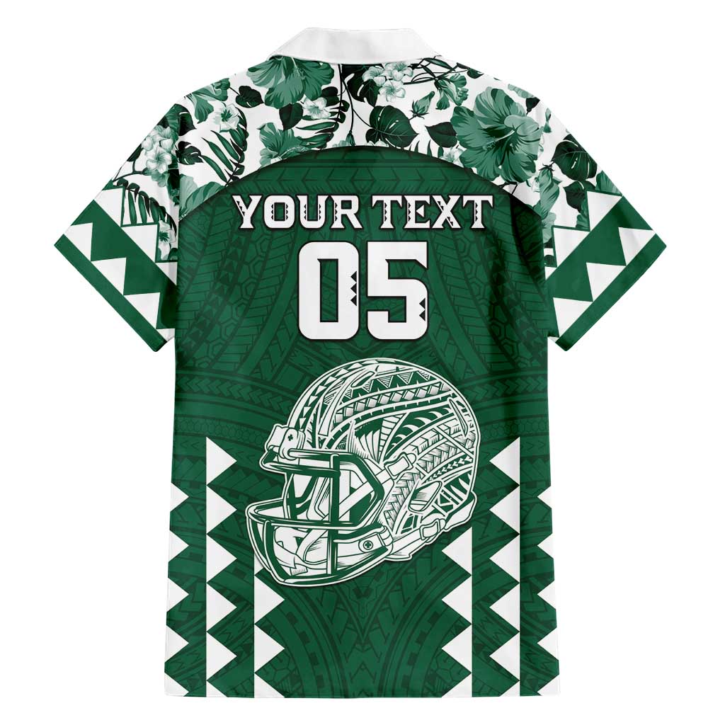 Custom Hawaii Football Family Matching Off Shoulder Maxi Dress and Hawaiian Shirt Rainbow Warriors Tropical Vibes LT05 - Polynesian Pride