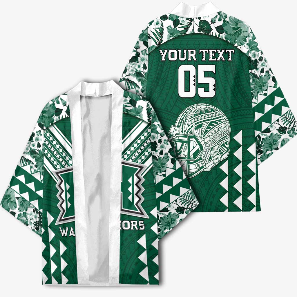 Custom Hawaii Football Kimono Rainbow Warriors Tropical Vibes LT05 - Polynesian Pride