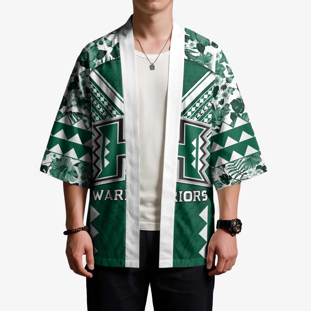 Custom Hawaii Football Kimono Rainbow Warriors Tropical Vibes LT05 - Polynesian Pride