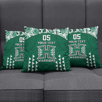 Custom Hawaii Football Pillow Cover Rainbow Warriors Tropical Vibes LT05 - Polynesian Pride