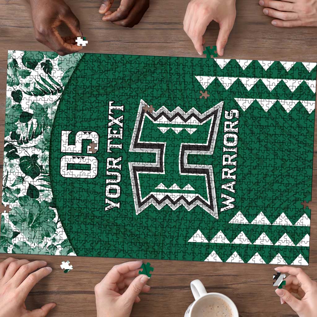 Custom Hawaii Football Puzzle Rainbow Warriors Tropical Vibes LT05 - Polynesian Pride