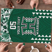 Custom Hawaii Football Puzzle Rainbow Warriors Tropical Vibes LT05 - Polynesian Pride