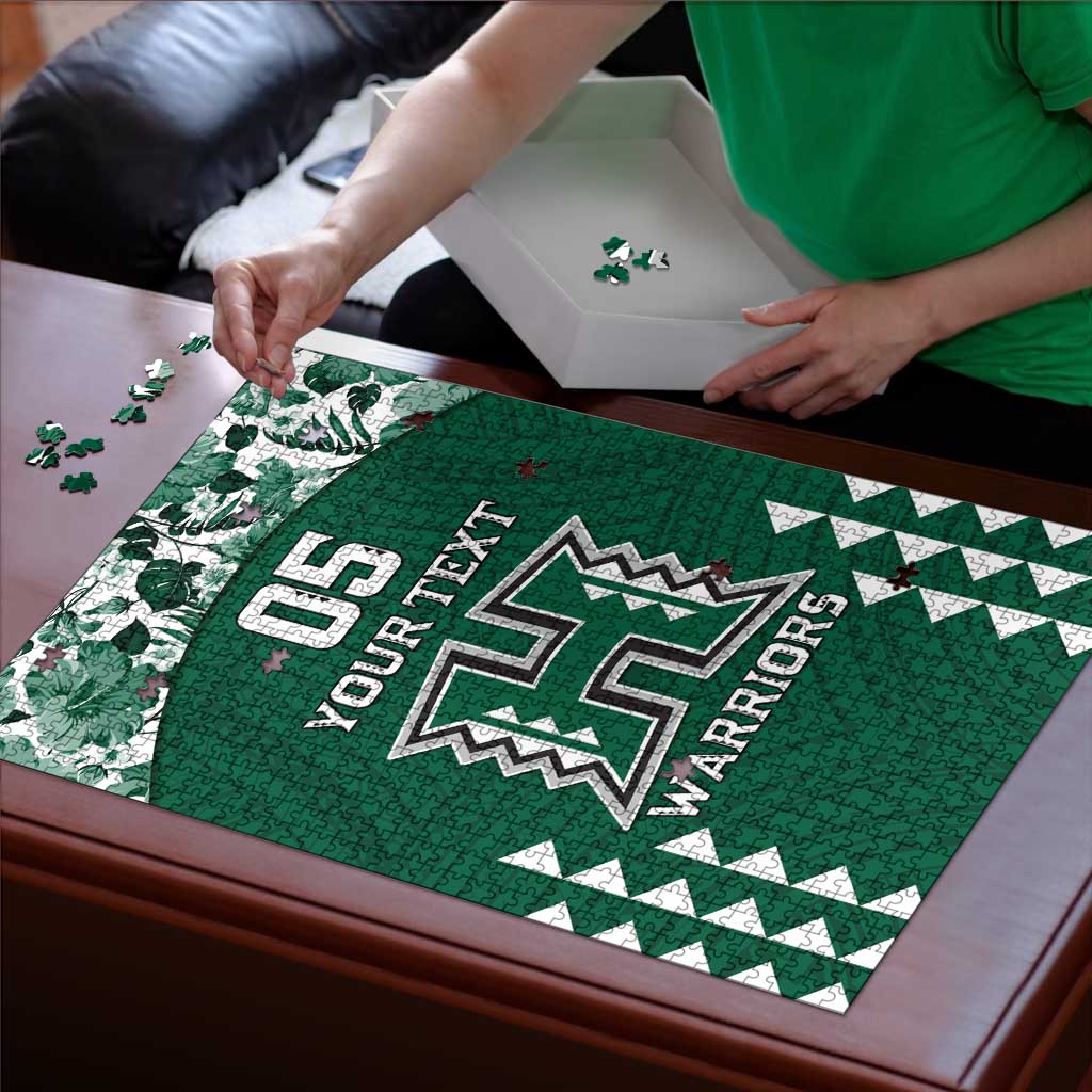 Custom Hawaii Football Puzzle Rainbow Warriors Tropical Vibes LT05 - Polynesian Pride
