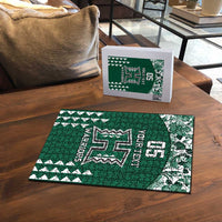 Custom Hawaii Football Puzzle Rainbow Warriors Tropical Vibes LT05 - Polynesian Pride