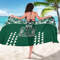 Custom Hawaii Football Sarong Rainbow Warriors Tropical Vibes - Polynesian Pride