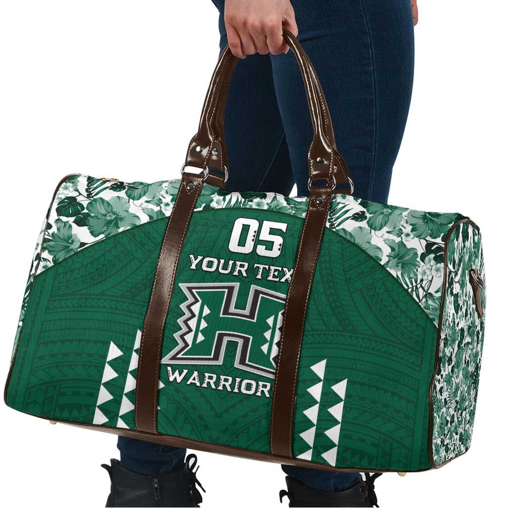 Custom Hawaii Football Travel Bag Rainbow Warriors Tropical Vibes LT05 - Polynesian Pride