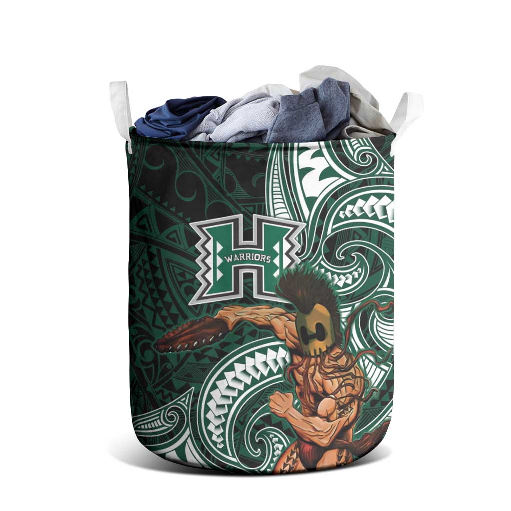 Hawaii Ikaika Warrior Football Laundry Basket Polynesian Tribal Tattoo LT05 - Polynesian Pride