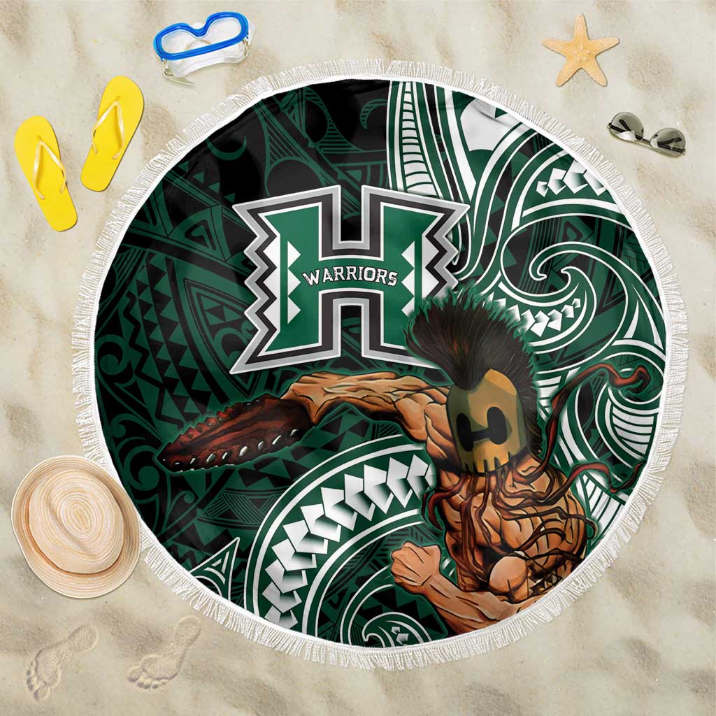 Hawaii Ikaika Warrior Football Beach Blanket Polynesian Tribal Tattoo - Polynesian Pride