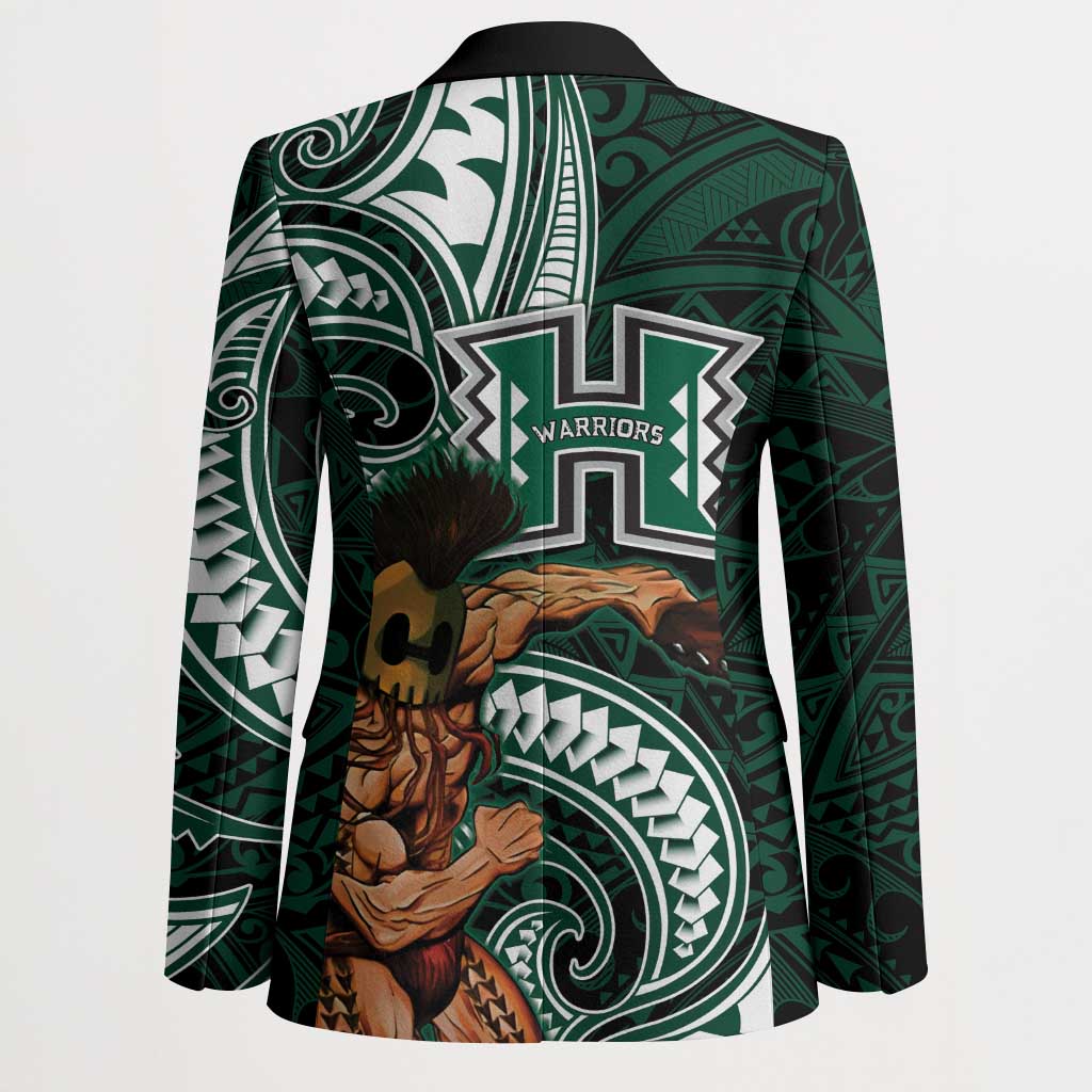 Hawaii Ikaika Warrior Football Blazer Polynesian Tribal Tattoo - Polynesian Pride