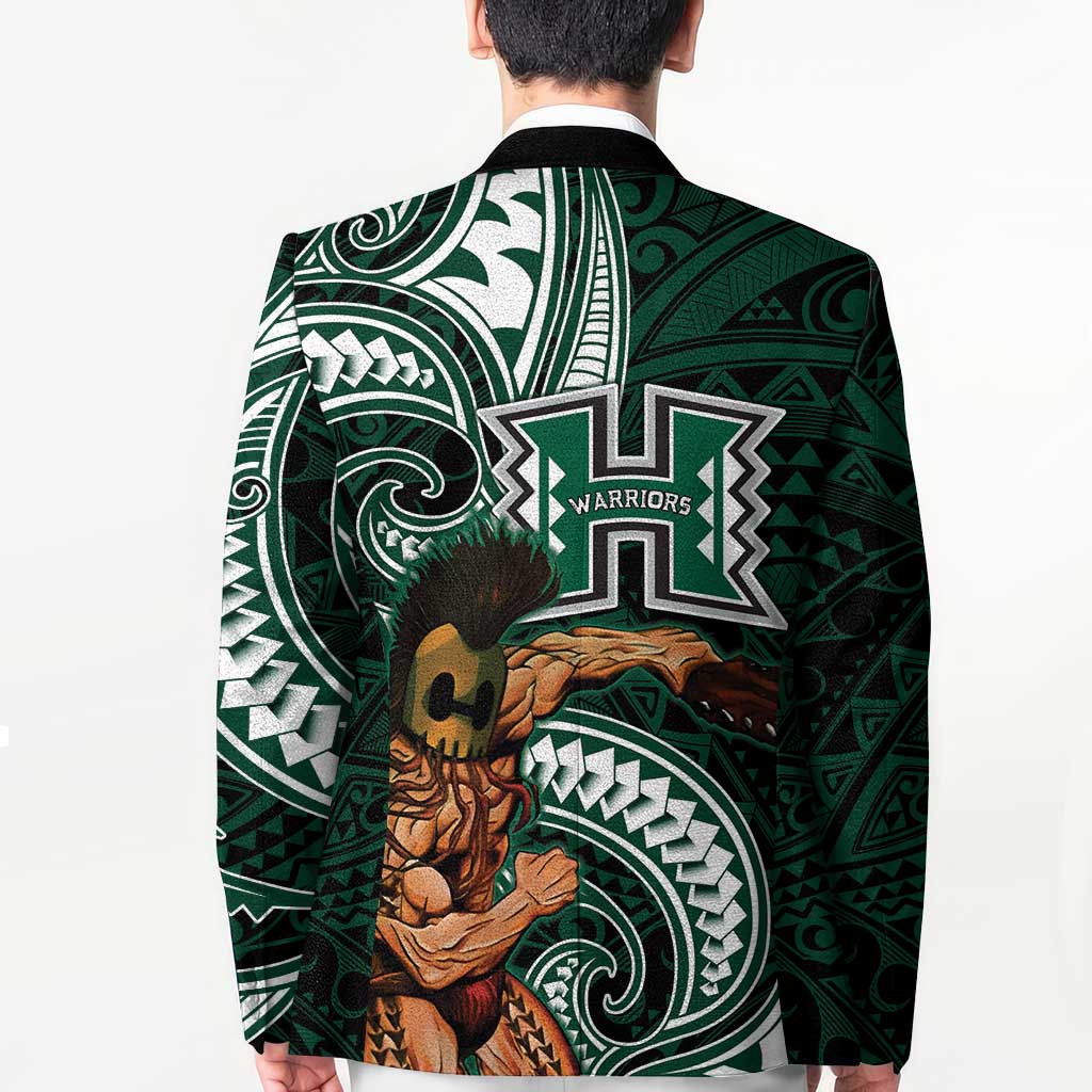 Hawaii Ikaika Warrior Football Blazer Polynesian Tribal Tattoo - Polynesian Pride