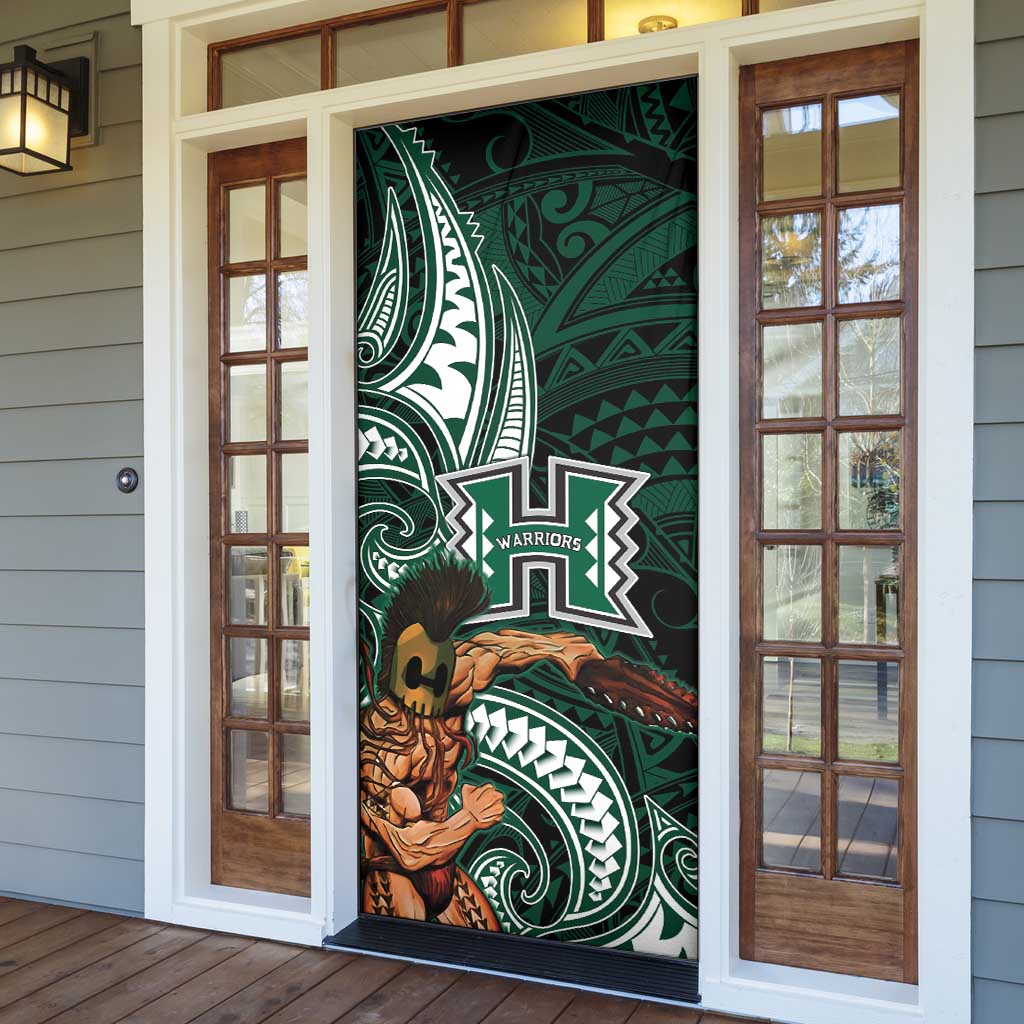 Hawaii Ikaika Warrior Football Door Cover Polynesian Tribal Tattoo LT05 - Polynesian Pride