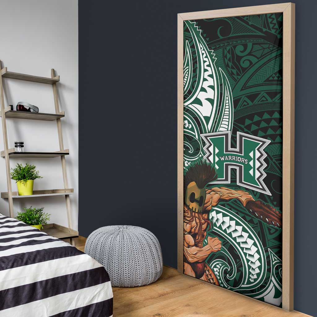 Hawaii Ikaika Warrior Football Door Cover Polynesian Tribal Tattoo LT05 - Polynesian Pride