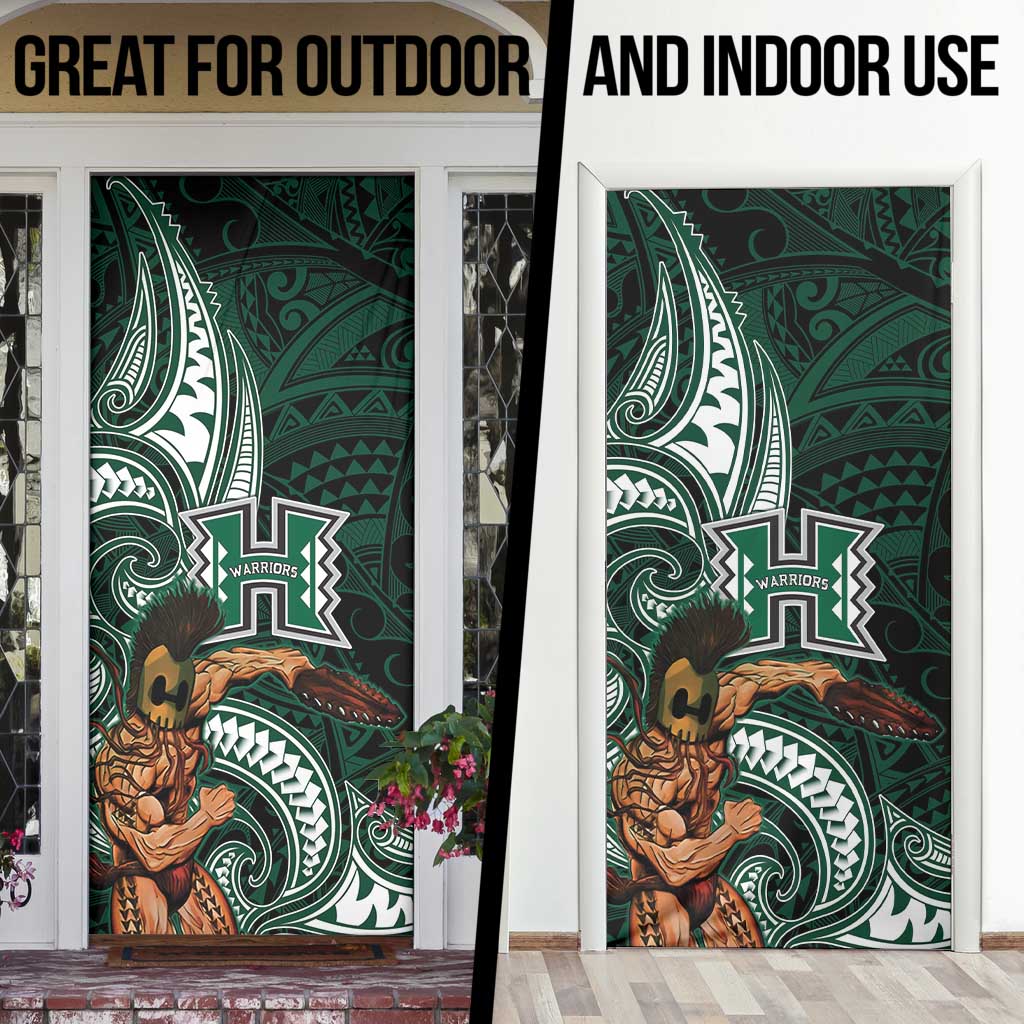 Hawaii Ikaika Warrior Football Door Cover Polynesian Tribal Tattoo LT05 - Polynesian Pride