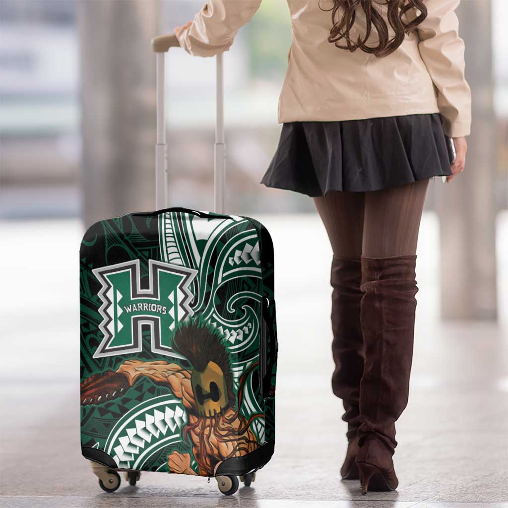 Hawaii Ikaika Warrior Football Luggage Cover Polynesian Tribal Tattoo - Polynesian Pride