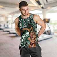 Hawaii Ikaika Warrior Football Men Tank Top Polynesian Tribal Tattoo - Polynesian Pride