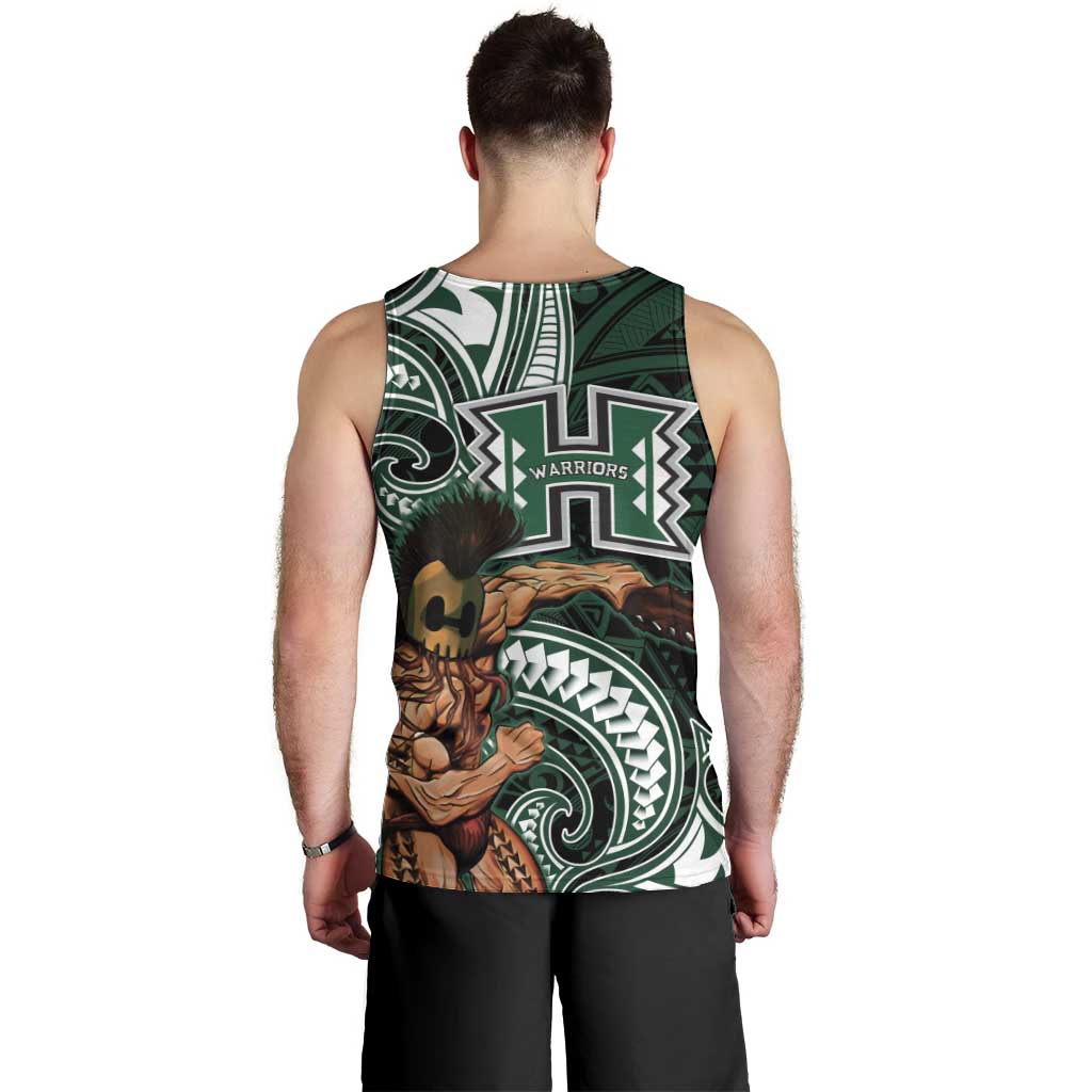 Hawaii Ikaika Warrior Football Men Tank Top Polynesian Tribal Tattoo - Polynesian Pride