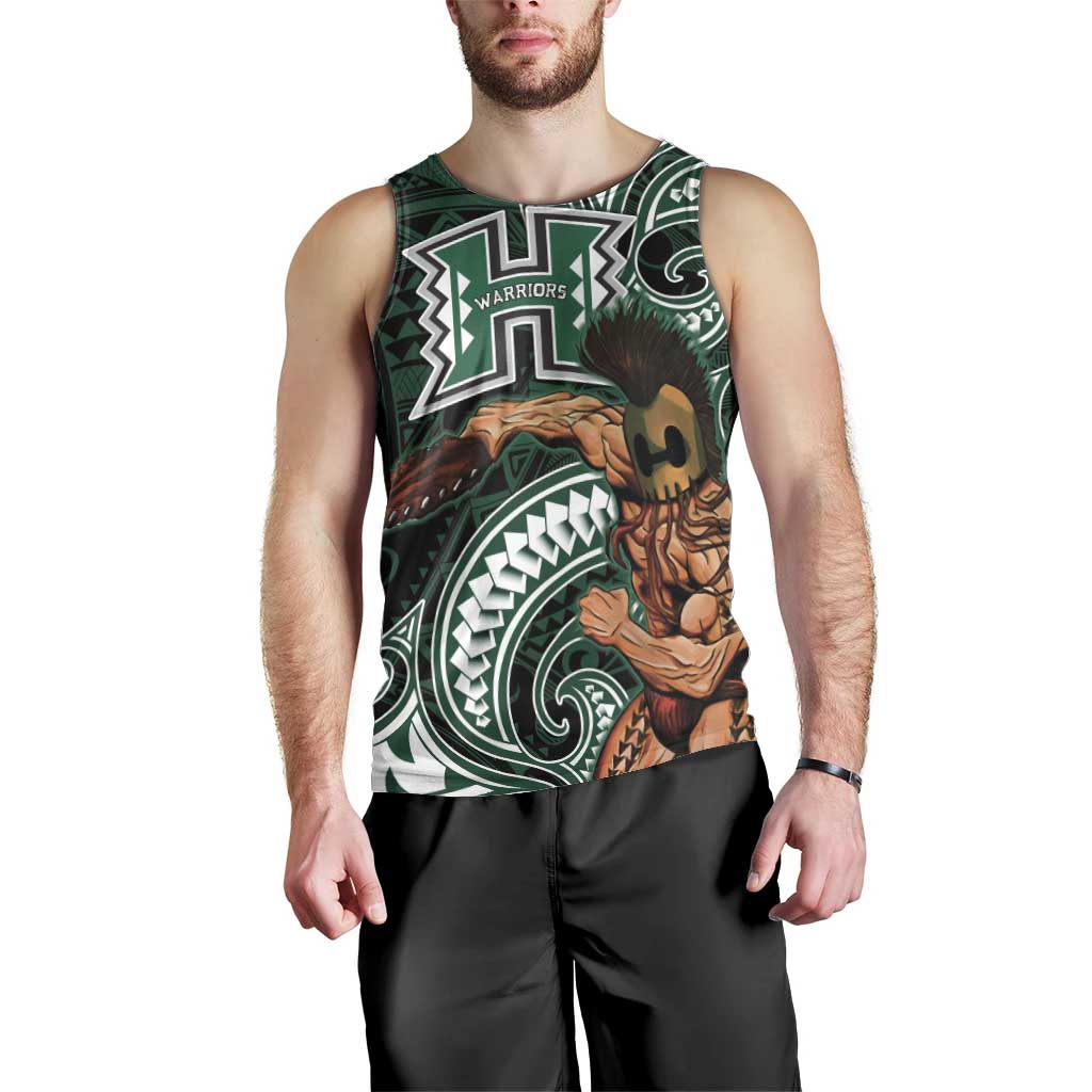 Hawaii Ikaika Warrior Football Men Tank Top Polynesian Tribal Tattoo - Polynesian Pride