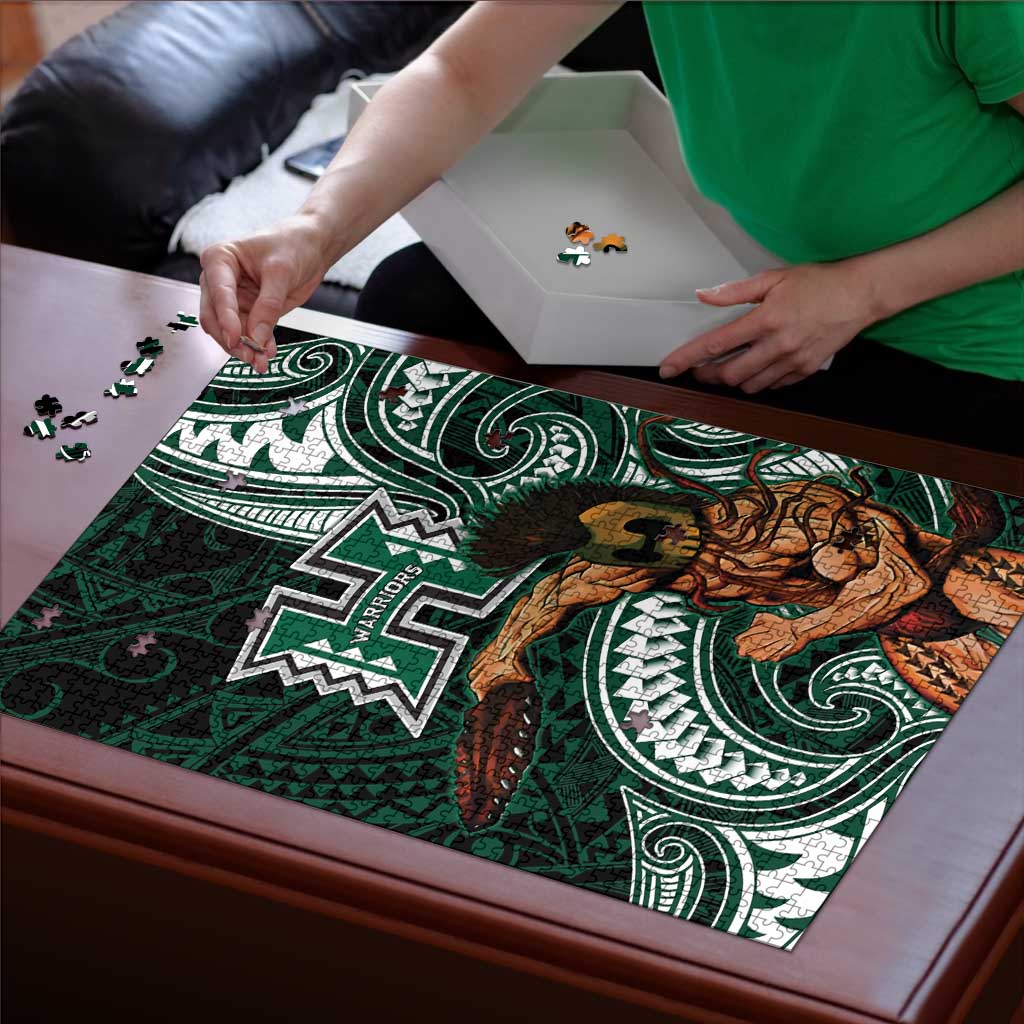 Hawaii Ikaika Warrior Football Puzzle Polynesian Tribal Tattoo LT05 - Polynesian Pride